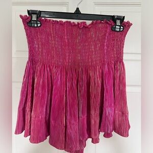 Queen of Sparkles Pink Shimmer Swing Shorts
